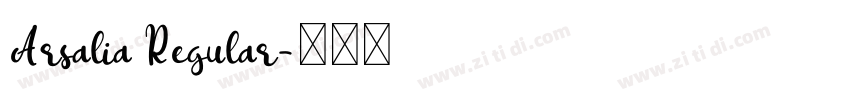 Arsalia Regular字体转换